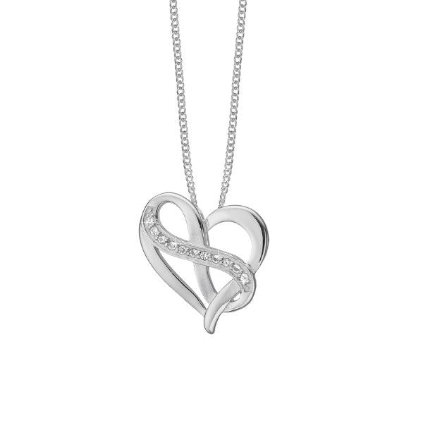 HEART WITH ETERNITY vedhæng i sølv fra Christina Jewelry & Watches